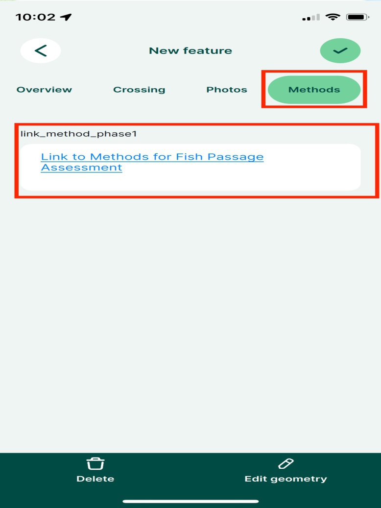 The methods used for fish passage assessments can be found in the 'Form PSCIS' under 'Methods'