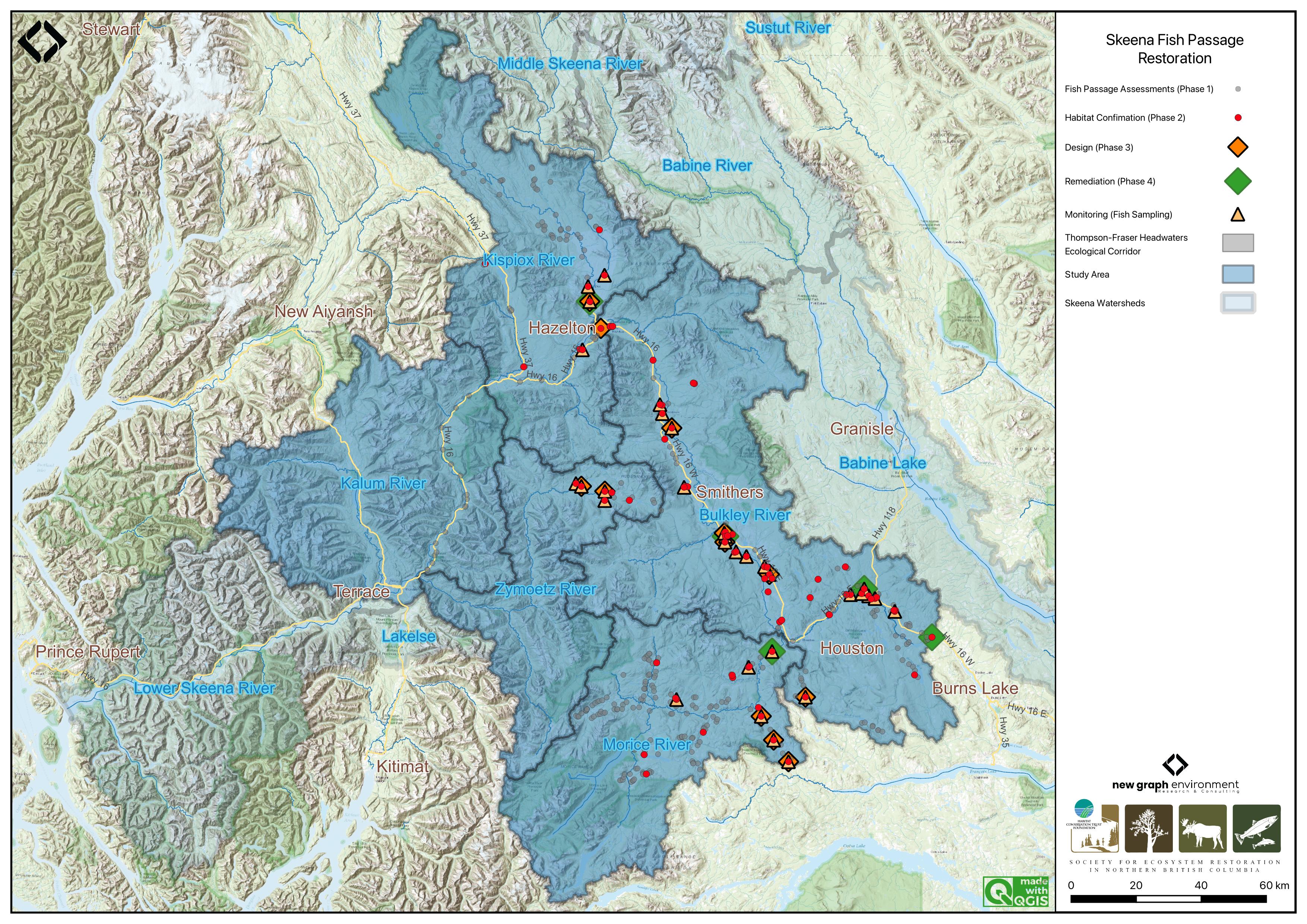 Overview map of Study Areas