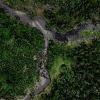Drone imagery of a stream