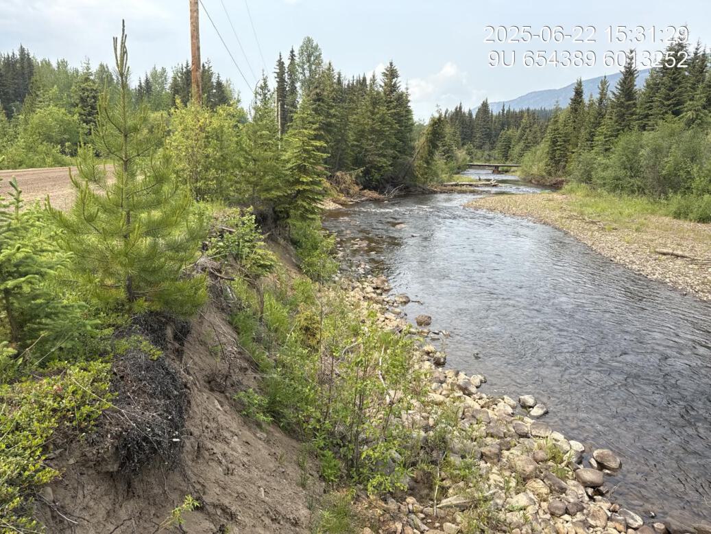 View of downstream end of site