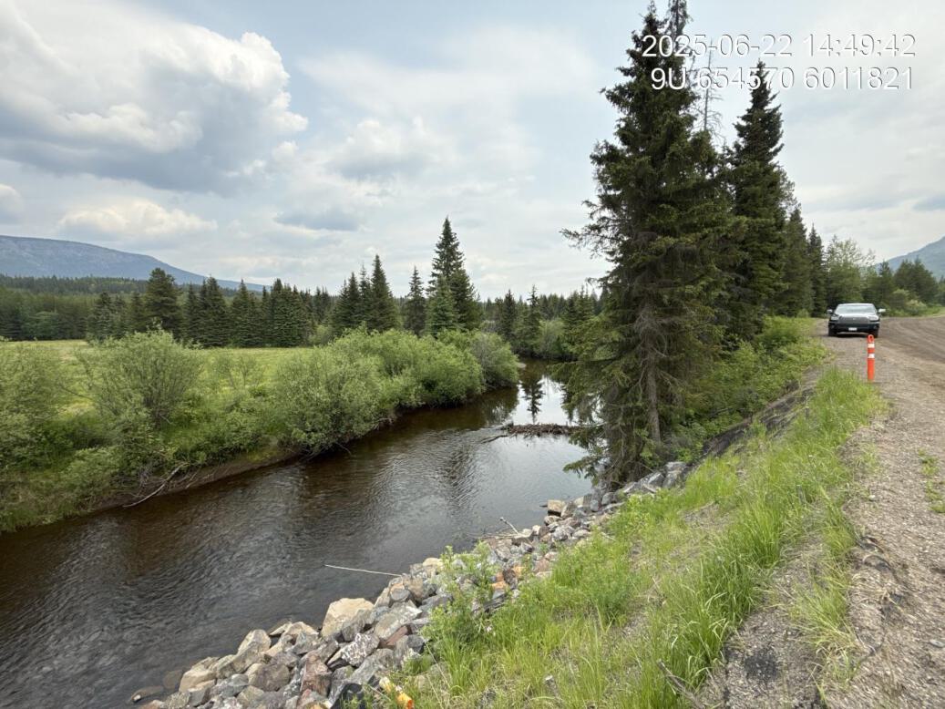 View of upstream end of site