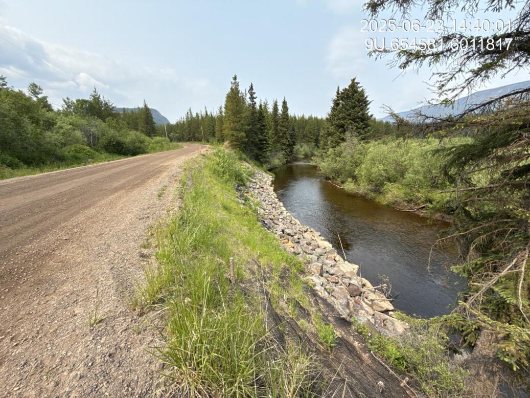 View of downstream end of site