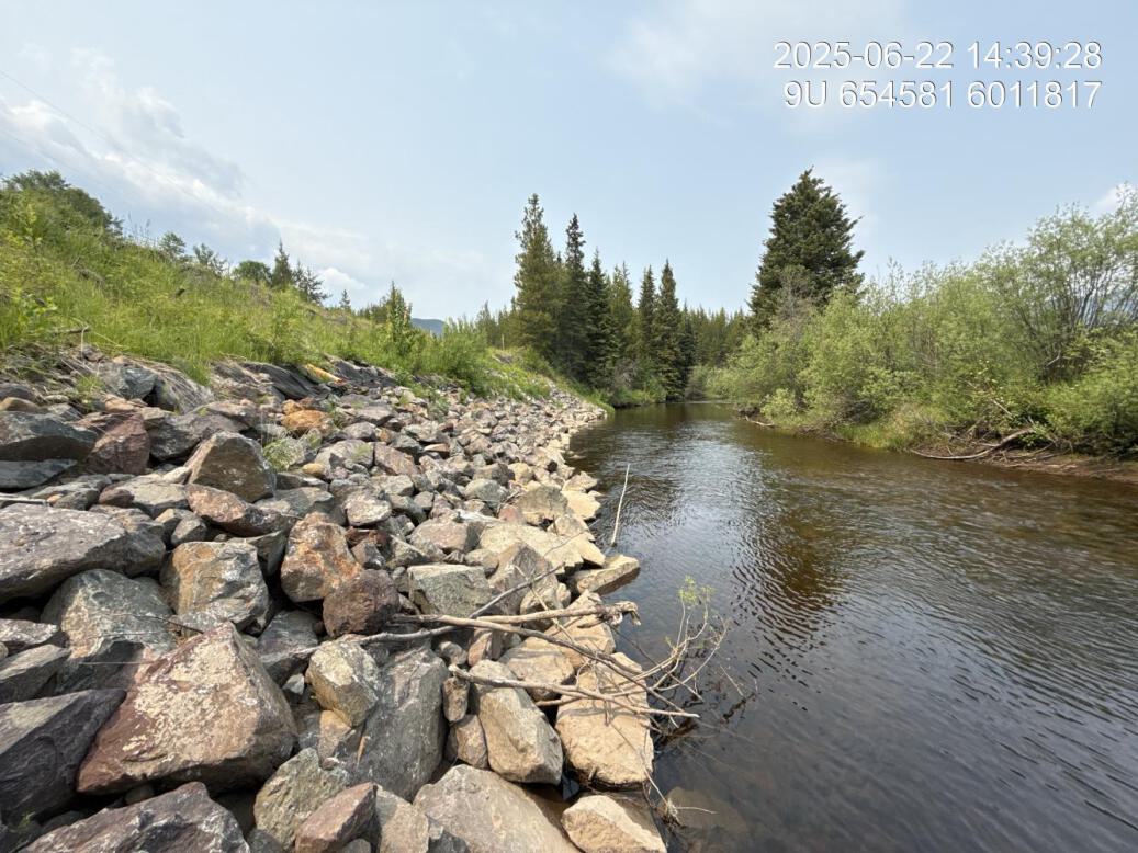 Toe of slope downstream