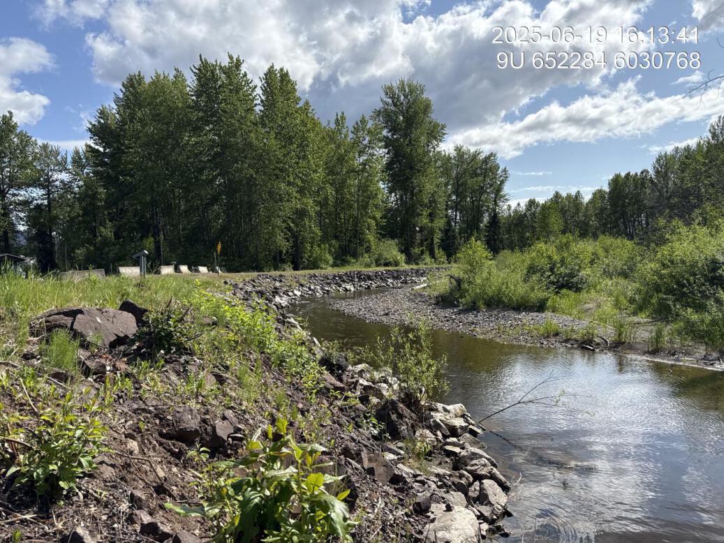 View of upstream end of site