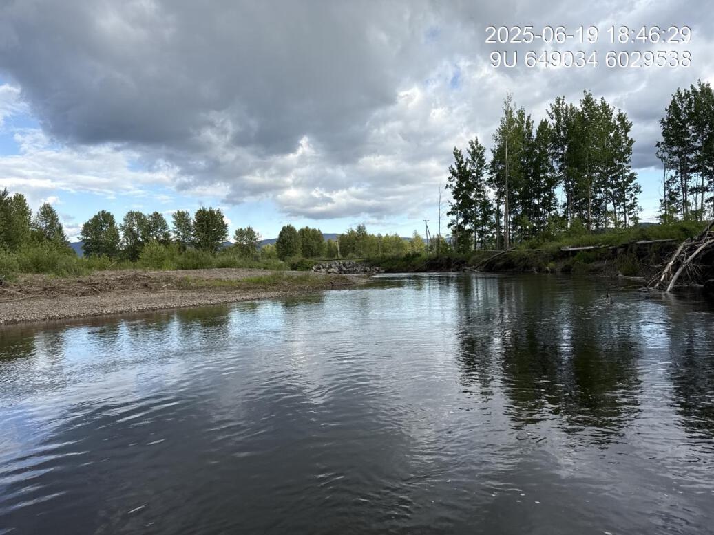 View of upstream end of site