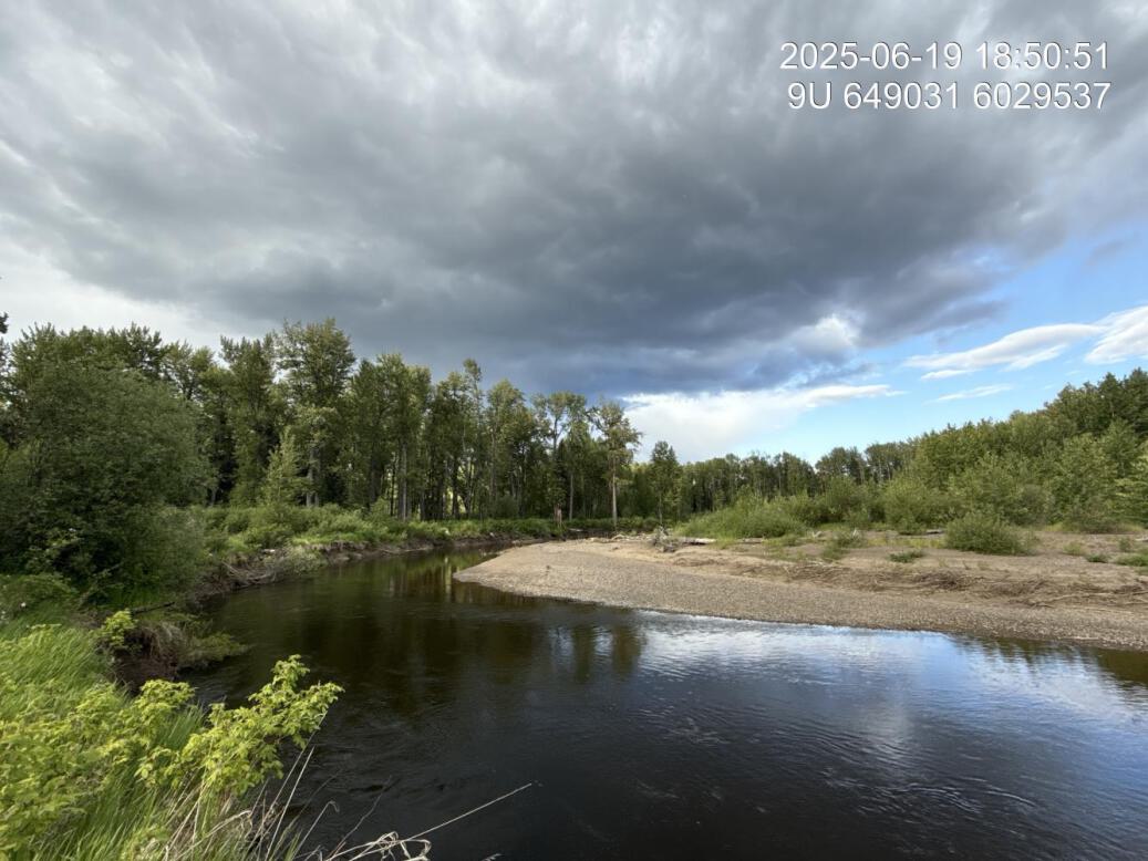 View of downstream end of site